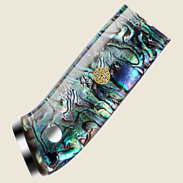 Abalone handle detail